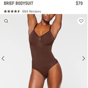 SKIMS Seamless Sculpt Brief Bodysuit Espresso